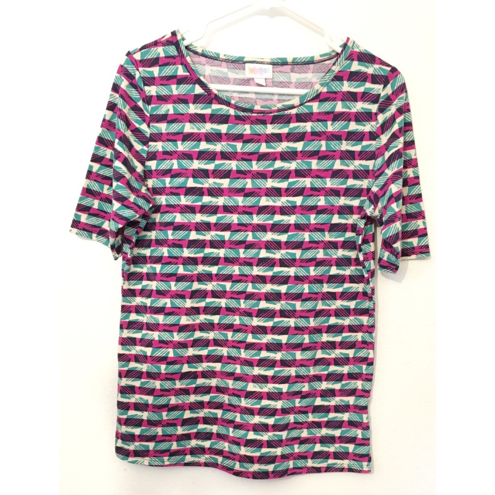 🧜‍♀️LuLaRoe girls abstract printed  t-shirt
